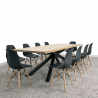 Exkluzívna stolová podnož v čiernej farbe. Doporučená vrchná doska je 1800 x 900 mm