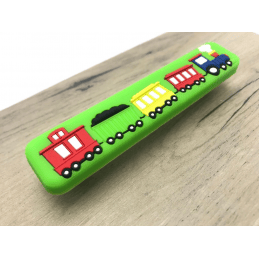 Detská úchytka TRAIN / Zelená