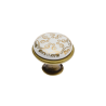 Krásna rustikálna knopka z porcelánu s výškou 25 mm . Vrchný priemer je 27,5 mm. 