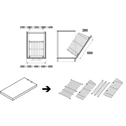 Výklopný kôš na prádlo ELEMENTS / Lesklý chróm