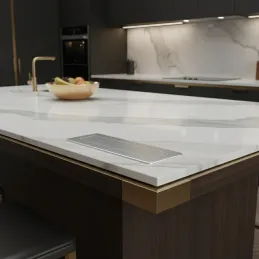 Výsuvná elektrická zásuvka HOPBOX FRENCH / Brúsený hliník