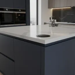 Výsuvná elektrická zásuvka ASTRA FRENCH 3x230V + 2x USB nabíjanie / Čierna