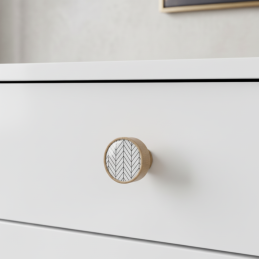 Drevená úchytka knopka...