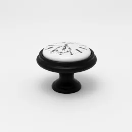 Úchytka knopka VIAMO CLOCK / Čierna