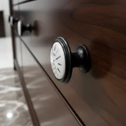 Úchytka knopka VIAMO CLOCK / Čierna