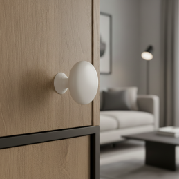 Úchytka knopka BEA / Biela...