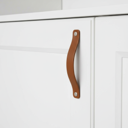 Kožená úchytka DOLCE / Hnedá