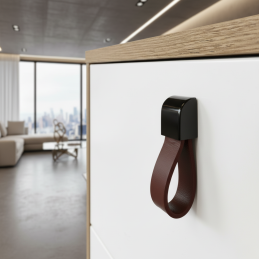 Kožená úchytka knopka LEATY...