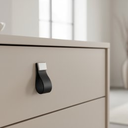 Kožená úchytka knopka...