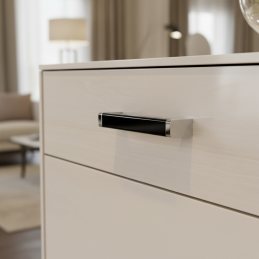 Úchytka IBIS Čierna / Chróm