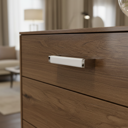 Úchytka IBIS Biela / Chróm