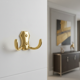 Vešiak MIKEL M / Zlatá lesklá