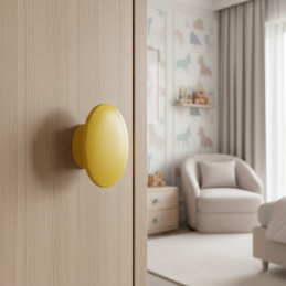 Drevená úchytka SOLA / Žltá