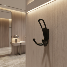 Vešiak LAMAR / Čierna matná