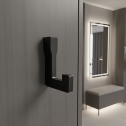 Vešiak CARMEN / Čierna matná