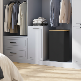 Koš na prádlo SOFT 90L / Čierna