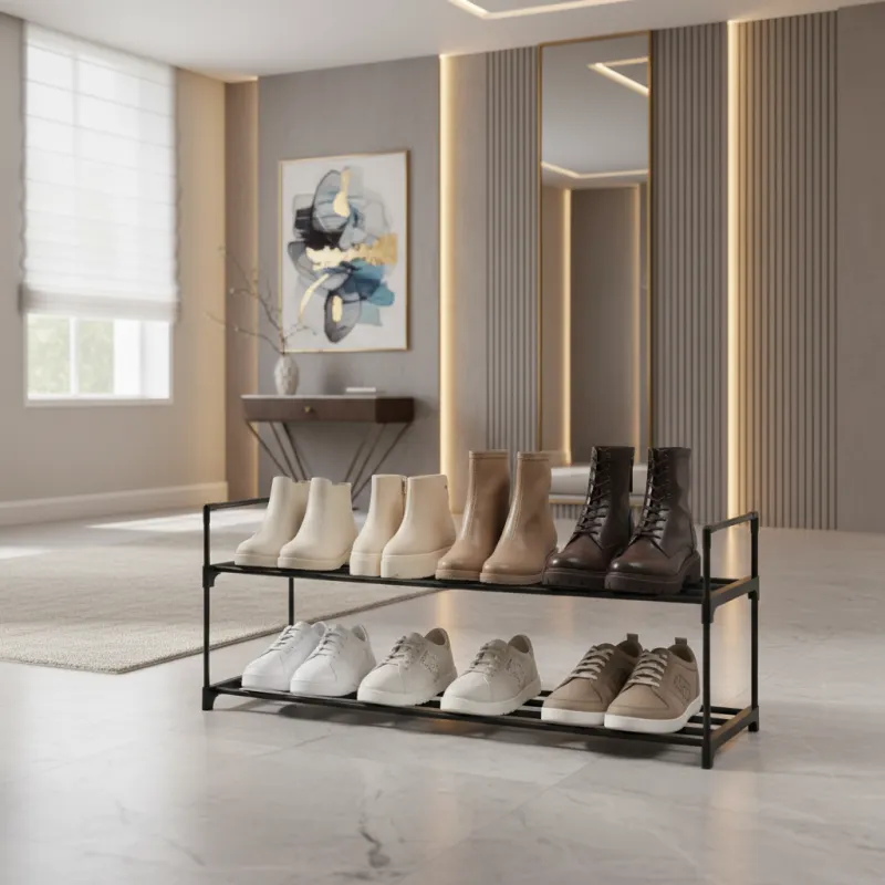 Stojan na topánky EKKO LINE DUO / Čierna matná