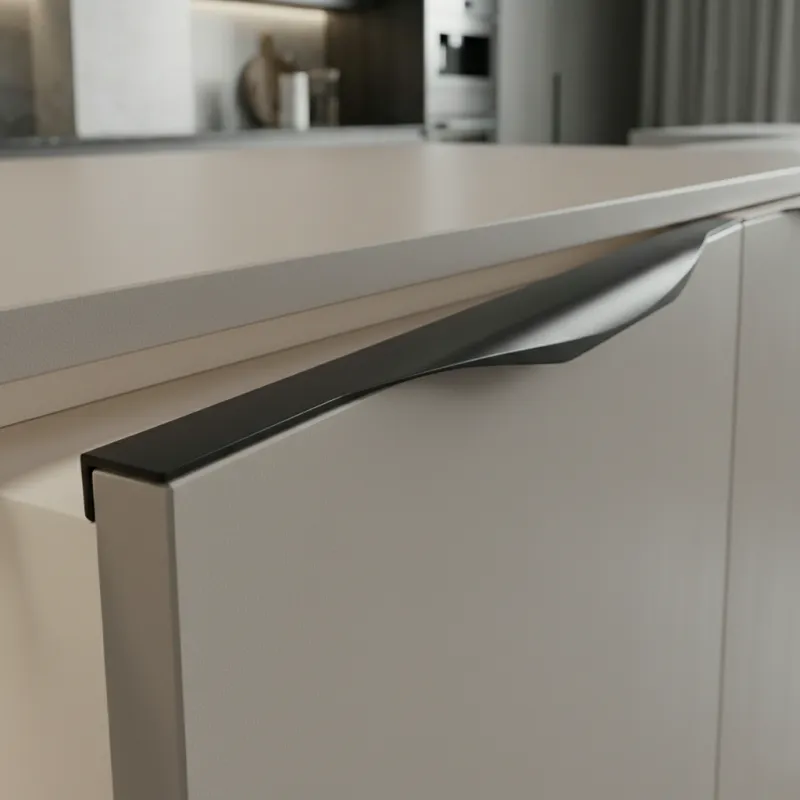 Úchytka na hranu dvierok VULCANO / Čierna matná