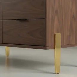 Nábytková nožička MORGAN / Zlatá lesklá