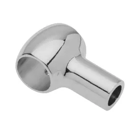 Stenový úchyt na závesnú tyč / Lesklý chróm