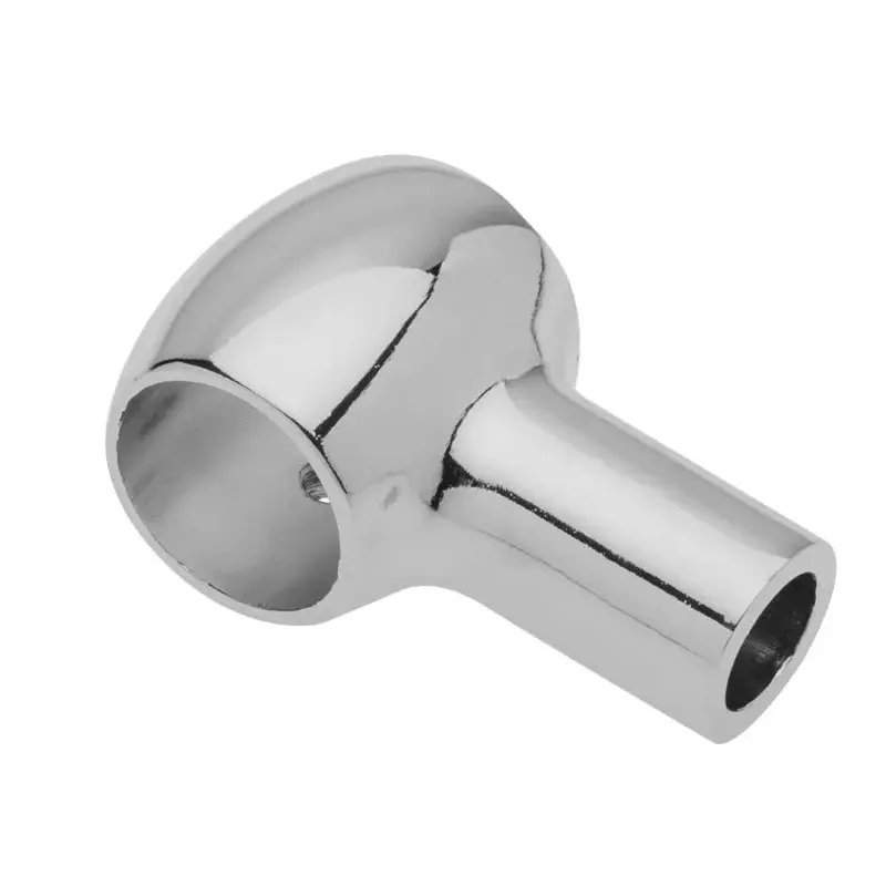 Stenový úchyt na závesnú tyč / Lesklý chróm