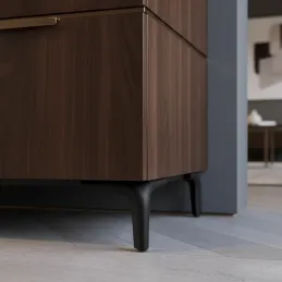 Nábytková nožička EBRO / Čierna matná