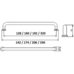 Úchytka KAREN / Čierna matná