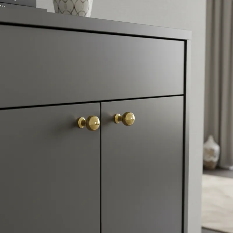 Úchytka knopka KAREN / Zlatá lesklá