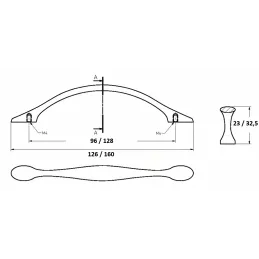 Úchytka LOREN / Biela matná