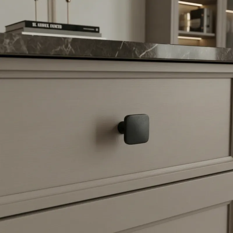 Úchytka knopka LANDRA / Čierna matná