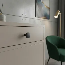 Úchytka knopka MAIRA / Čierna matná