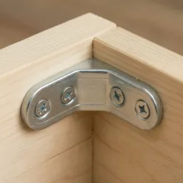 Spojovací uholník 50 x 50 mm / Nikel