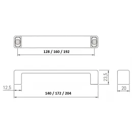 Úchytka LENA / Nerez