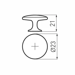 Úchytka knopka MELISSA / Staromosadzná