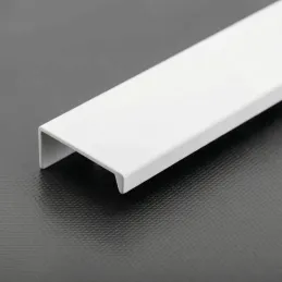 Úchytka na hranu dvierok DIAZ / Biela matná