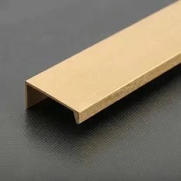 Úchytka na hranu dvierok DIAZ / Zlatá brúsená