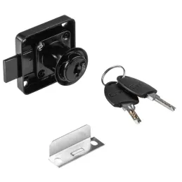 Zámok zásuvkový kovový NEO / Čierny