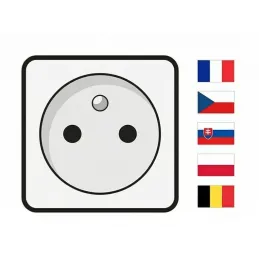 Výsuvná zásuvka LEGIA FRENCH 2x230V + USB A-C + svetlo  / Biela matná