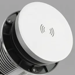 Výsuvná zásuvka LEGIA SCHUKO 2x230V + USB A-C + svetlo  / Biela matná