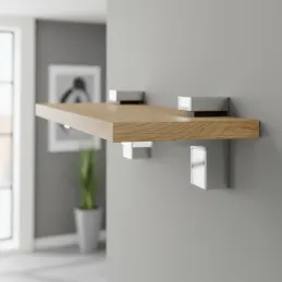 Držiak police QUADRO / Lesklý chróm