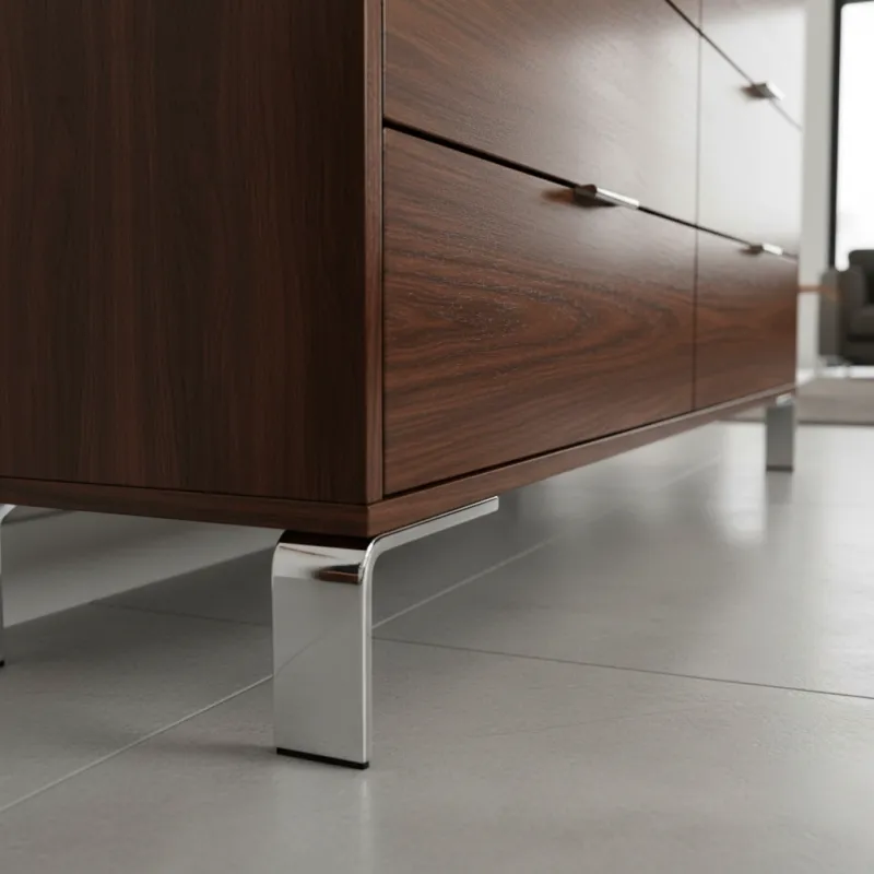 Nábytková nožička SORTE / Lesklý chróm