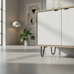 Nábytková nožička WIRE / Čierna matná