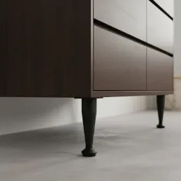 Nábytková nožička EUROPE / Čierna matná