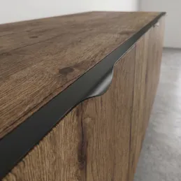 Úchytka na hranu dvierok PABLO / Čierna matná