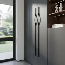 Šatníková úchytka ALEA / Čierna matná