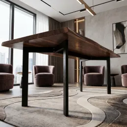 Stolová konštrukcia ROXA / Čierna matná