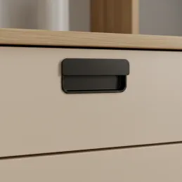 Úchytka na zafrézovanie RAMONA / Čierna matná