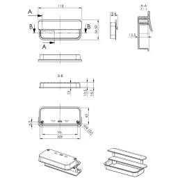Úchytka na zafrézovanie RAMONA / Tmavohnedá