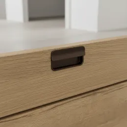 Úchytka na zafrézovanie RAMONA / Tmavohnedá