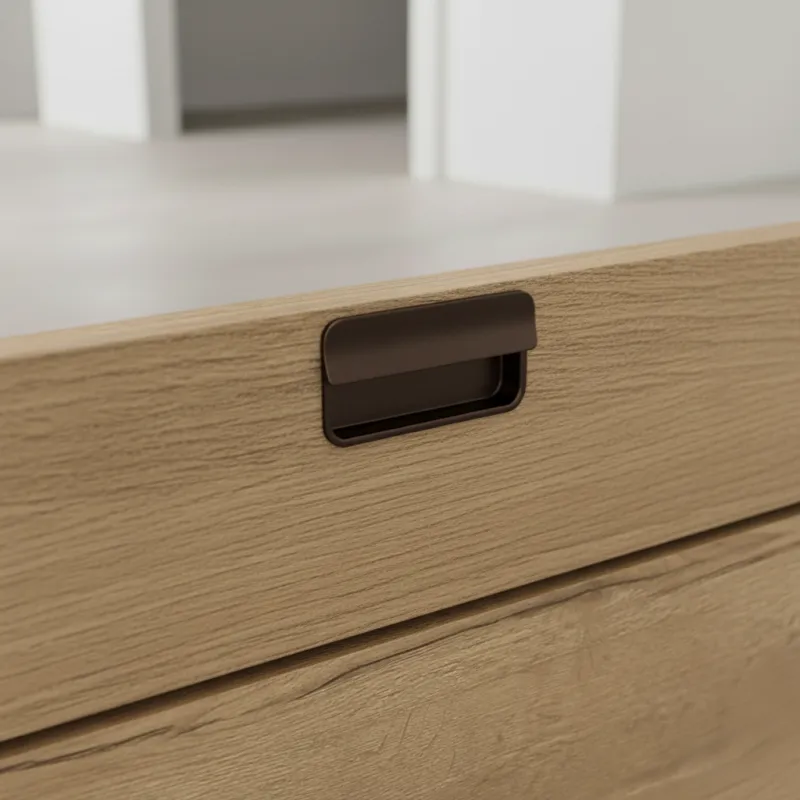 Úchytka na zafrézovanie RAMONA / Tmavohnedá